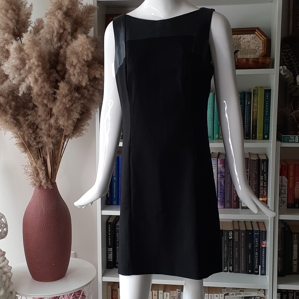 LOFT boxy fit fall black dress